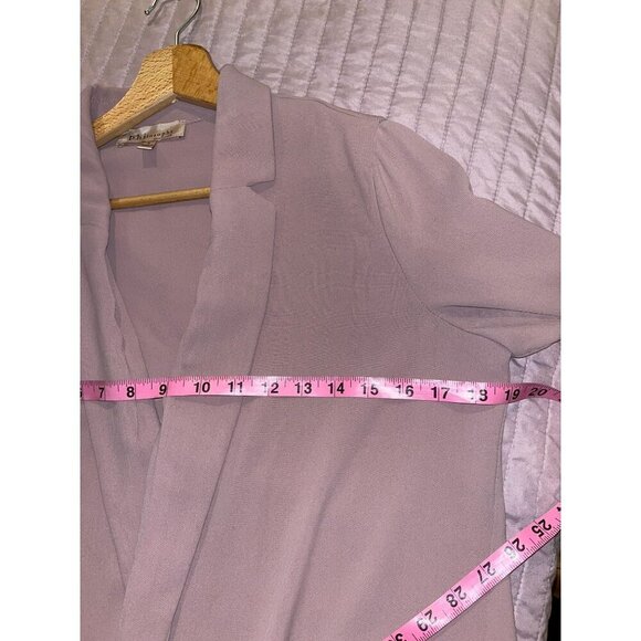 Anthropologie Philosophy Womens Open Blazer Size 2 dust Pink - Picture 6 of 8